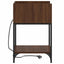 Natskab med hylde 2 pcs Brun eg 40 x 40 x 61 cm Konstrueret træ
