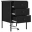 Natskab 2 pcs Sort eg 42 x 41 x 61 cm Konstrueret træ