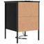 Natskab 2 pcs Sort eg 42 x 41 x 61 cm Konstrueret træ