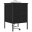 Natskab 2 pcs Sort eg 42 x 41 x 61 cm Konstrueret træ