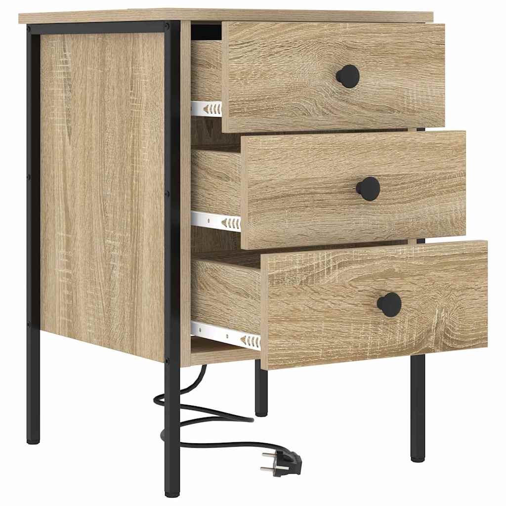 Natskab med skuffe Sonoma eg 42 x 41 x 61 cm Konstrueret træ