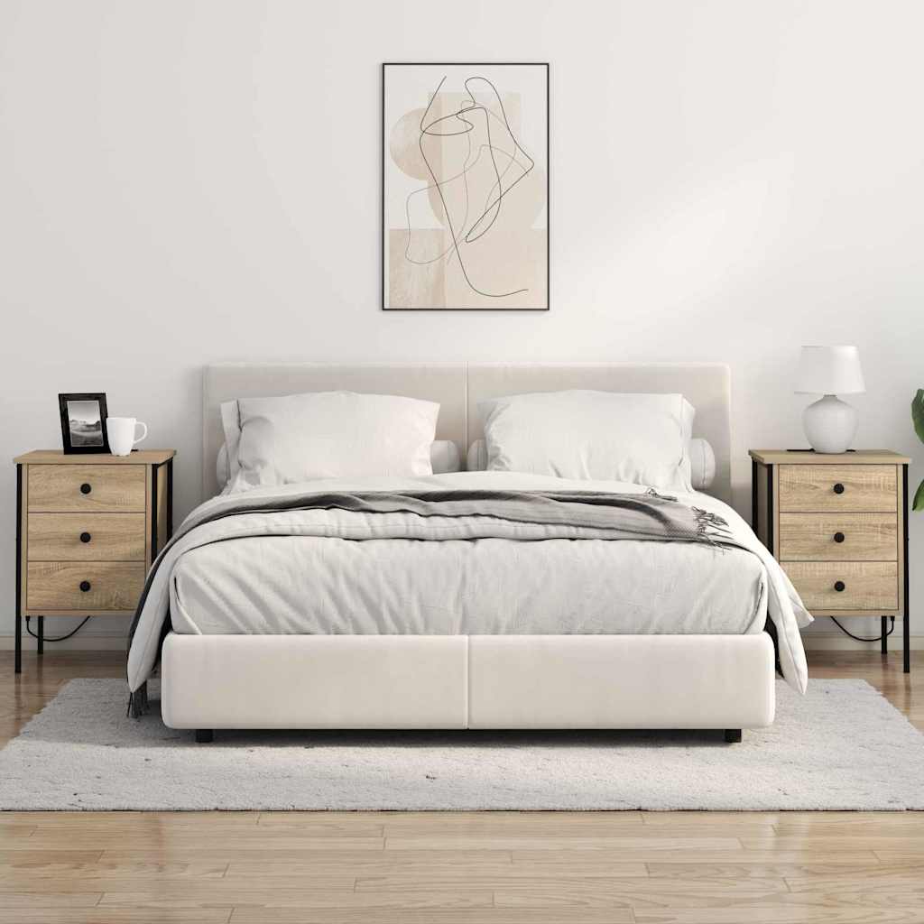 Natskab 2 pcs Sonoma eg 42 x 41 x 61 cm Konstrueret træ