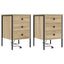 Natskab 2 pcs Sonoma eg 42 x 41 x 61 cm Konstrueret træ