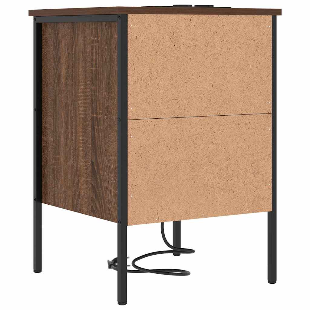 Natskab med skuffe Brun eg 42 x 41 x 61 cm Konstrueret træ