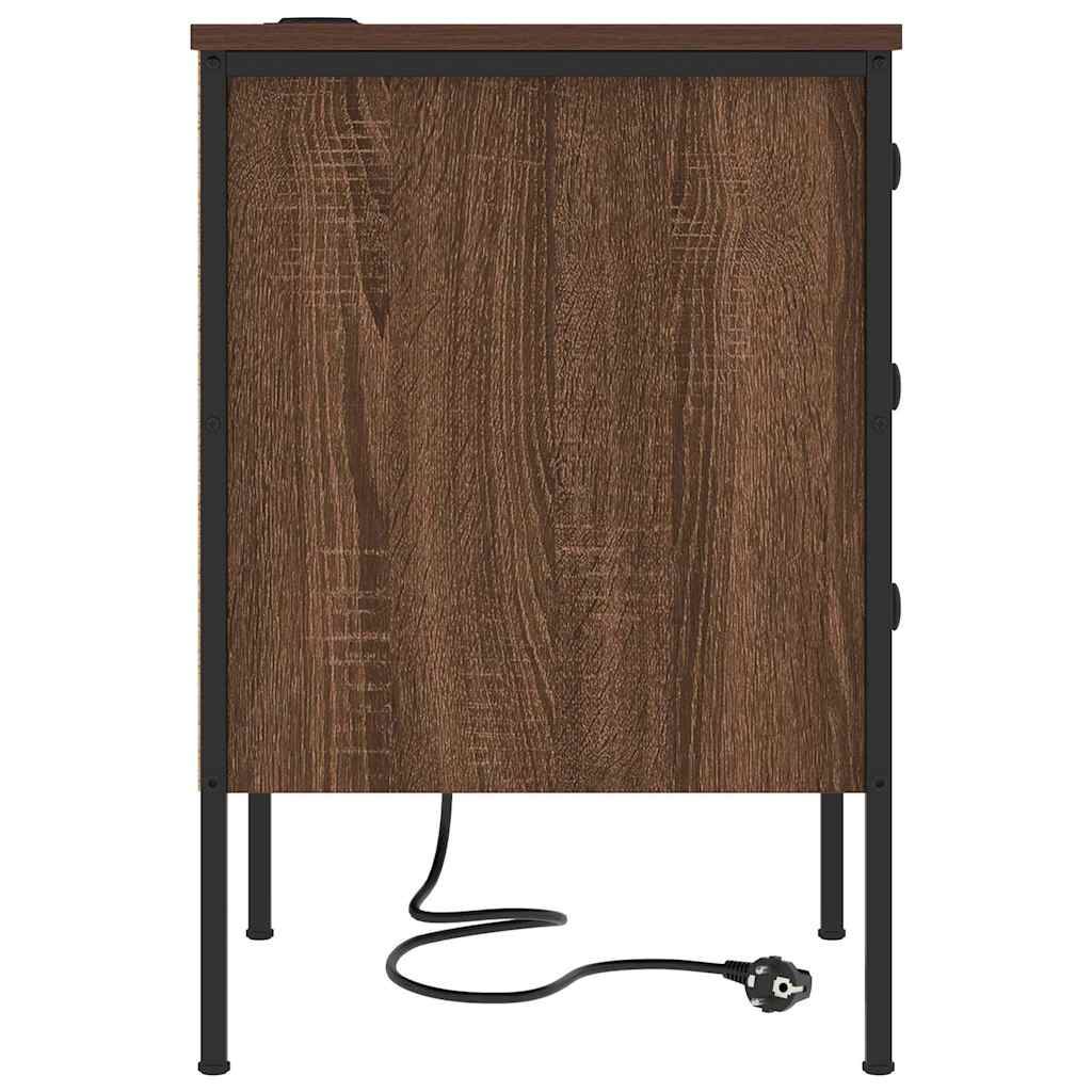 Natskab med skuffe Brun eg 42 x 41 x 61 cm Konstrueret træ