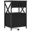 Natskab 2 pcs Sort eg 40 x 31 x 60 cm Konstrueret træ