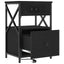 Natskab 2 pcs Sort eg 40 x 31 x 60 cm Konstrueret træ
