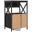 Natskab 2 pcs Sort eg 40 x 31 x 60 cm Konstrueret træ