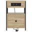 Natskab 2 pcs Sonoma eg 40 x 31 x 60 cm Konstrueret træ
