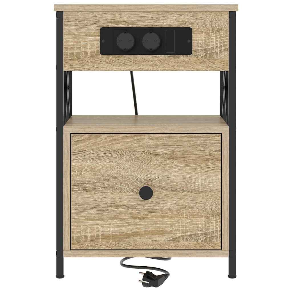 Natskab 2 pcs Sonoma eg 40 x 31 x 60 cm Konstrueret træ