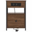 Natskab 2 pcs Brun eg 40 x 31 x 60 cm Konstrueret træ