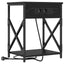 Natskab 2 pcs Sort eg 41 x 31 x 51 cm Konstrueret træ