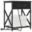 Natskab 2 pcs Sort eg 41 x 31 x 51 cm Konstrueret træ