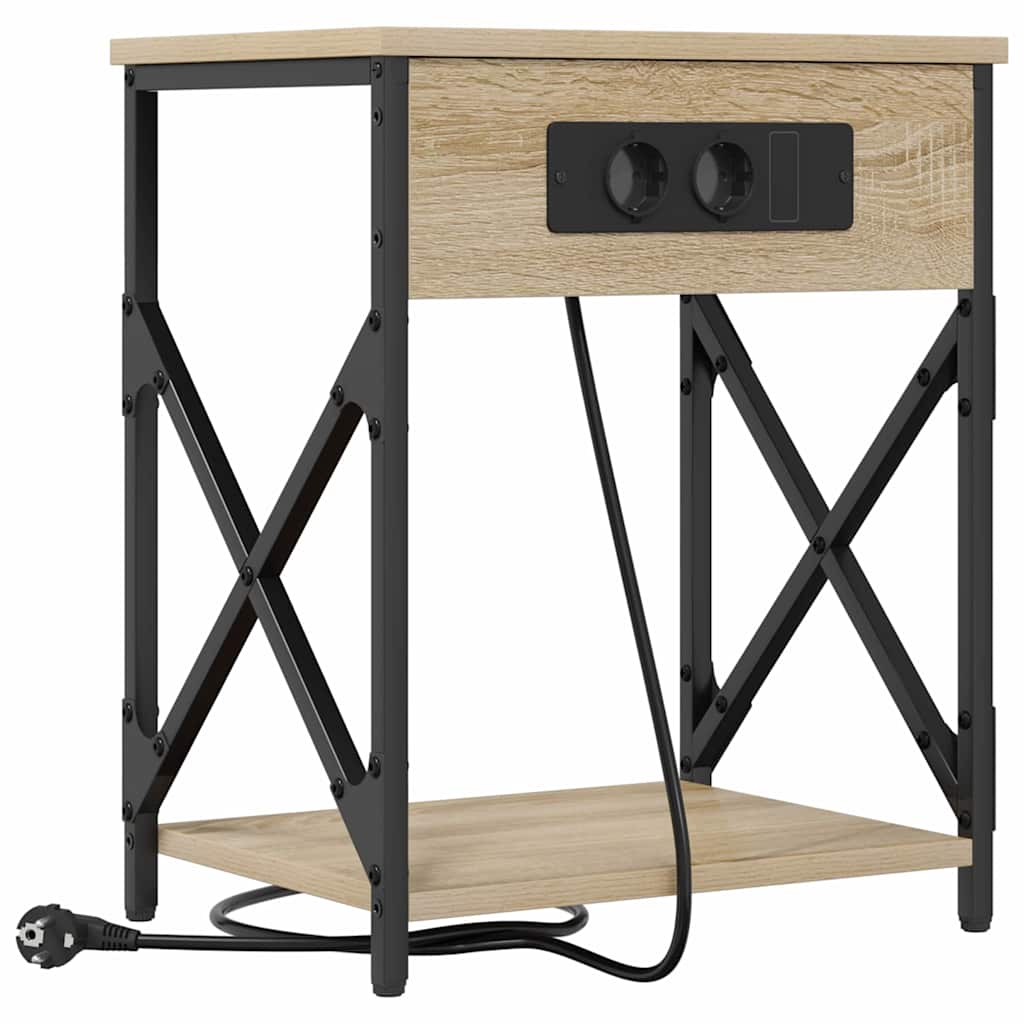 Natskab 2 pcs Sonoma eg 41 x 31 x 51 cm Konstrueret træ