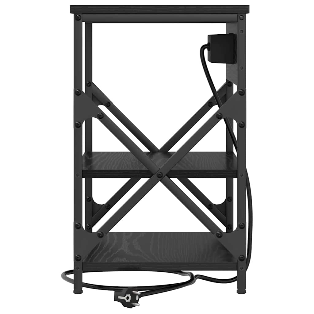 Natskab Sort eg 41 x 31 x 51 cm Konstrueret træ