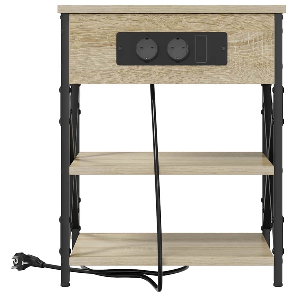 Natskab 2 pcs Sonoma eg 41 x 31 x 51 cm Konstrueret træ