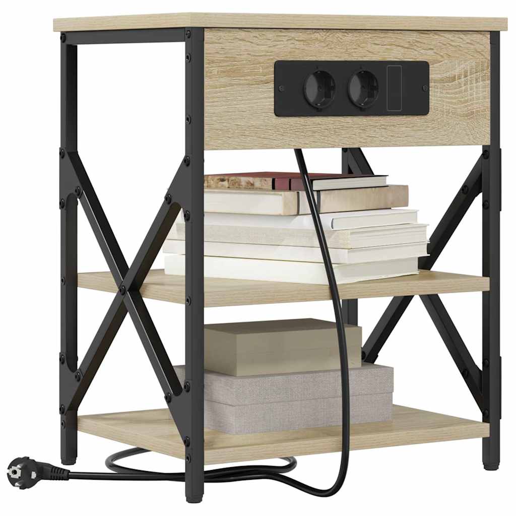 Natskab 2 pcs Sonoma eg 41 x 31 x 51 cm Konstrueret træ