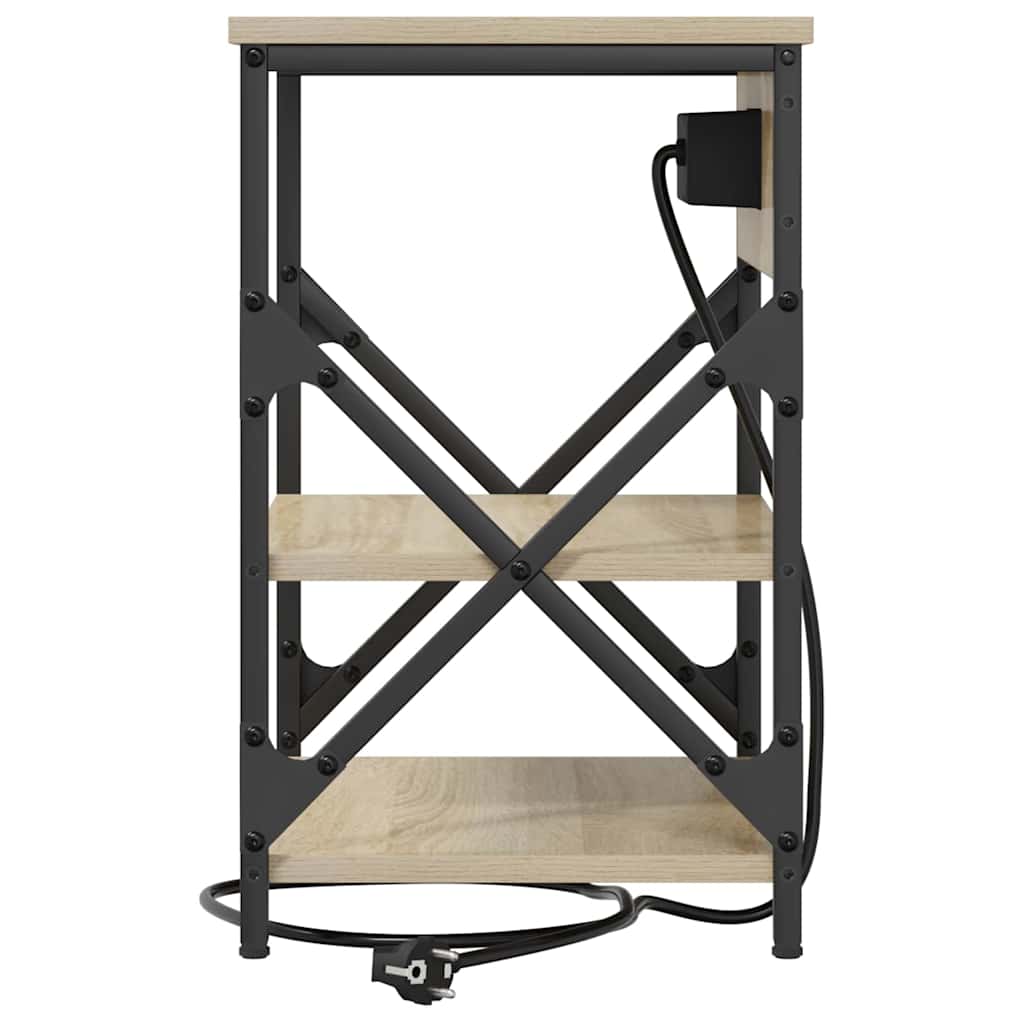 Natskab 2 pcs Sonoma eg 41 x 31 x 51 cm Konstrueret træ