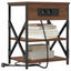 Natskab med hylde 2 pcs Brun eg 41 x 31 x 51 cm Konstrueret træ