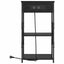 Natskab med hylde 2 pcs Sort eg 41 x 31 x 76 cm Konstrueret træ