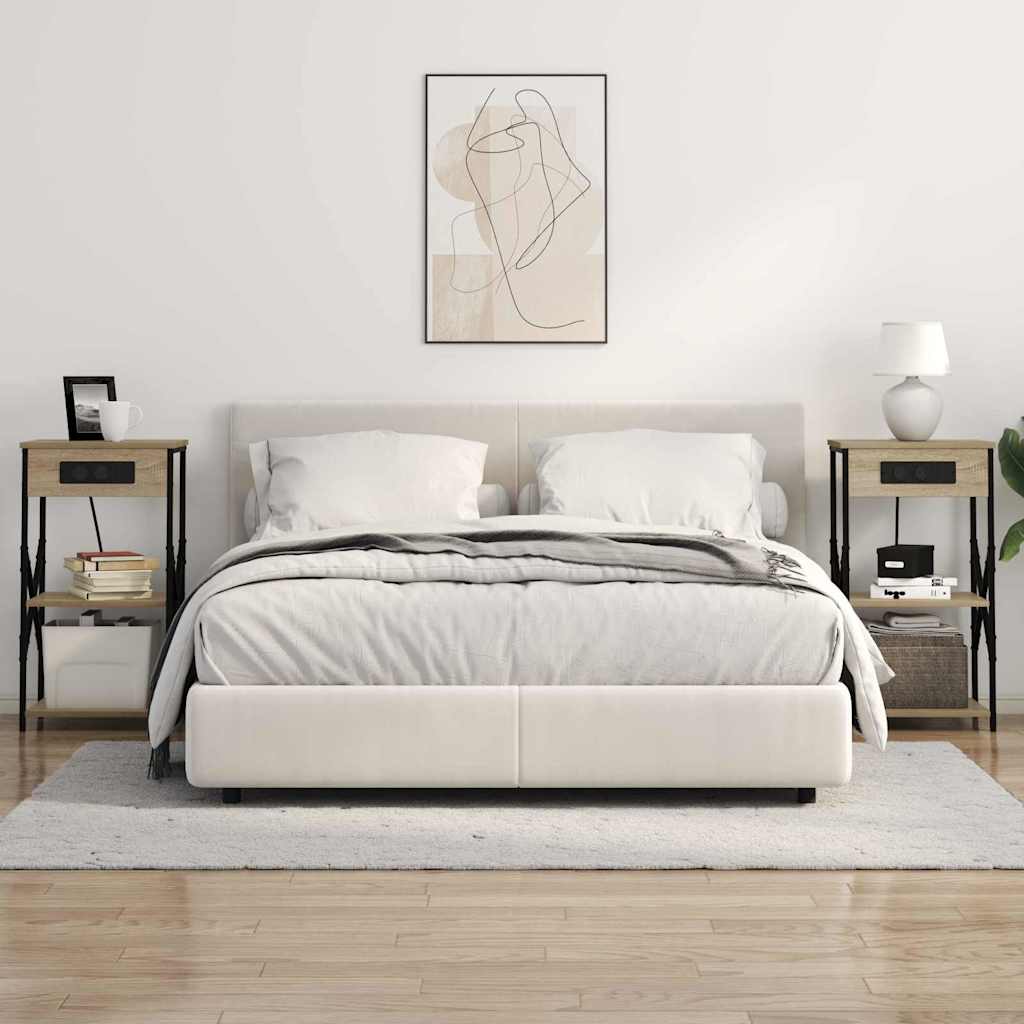 Natskab 2 pcs Sonoma eg 41 x 31 x 76 cm Konstrueret træ