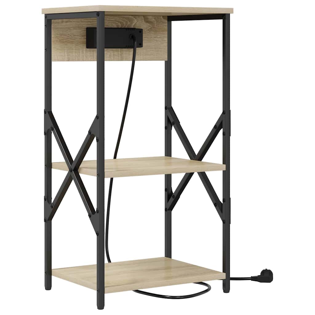 Natskab 2 pcs Sonoma eg 41 x 31 x 76 cm Konstrueret træ