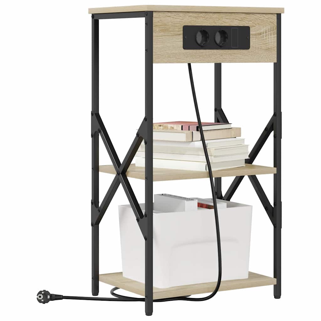 Natskab 2 pcs Sonoma eg 41 x 31 x 76 cm Konstrueret træ