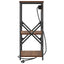 Natskab med hylde 2 pcs Brun eg 41 x 31 x 76 cm Konstrueret træ