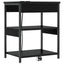 Natskab 2 pcs Sort eg 41 x 31 x 51 cm Konstrueret træ