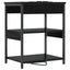 Natskab 2 pcs Sort eg 41 x 31 x 51 cm Konstrueret træ