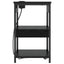 Natskab 2 pcs Sort eg 41 x 31 x 51 cm Konstrueret træ
