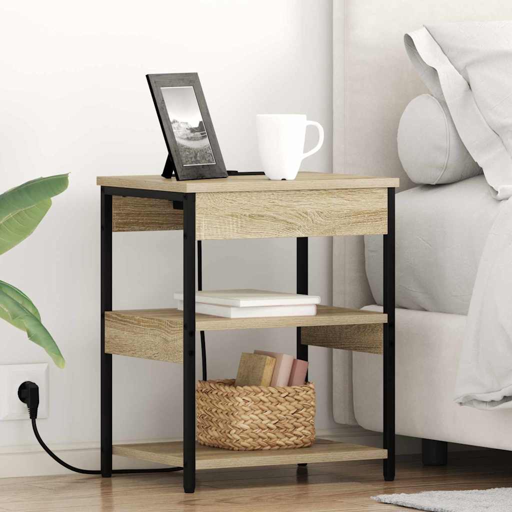 Natskab 2 pcs Sonoma eg 41 x 31 x 51 cm Konstrueret træ billede