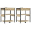 Natskab 2 pcs Sonoma eg 41 x 31 x 51 cm Konstrueret træ