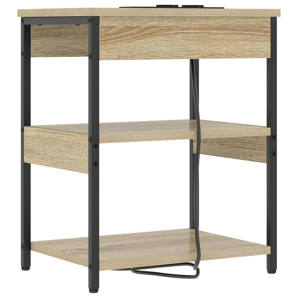 Natskab 2 pcs Sonoma eg 41 x 31 x 51 cm Konstrueret træ
