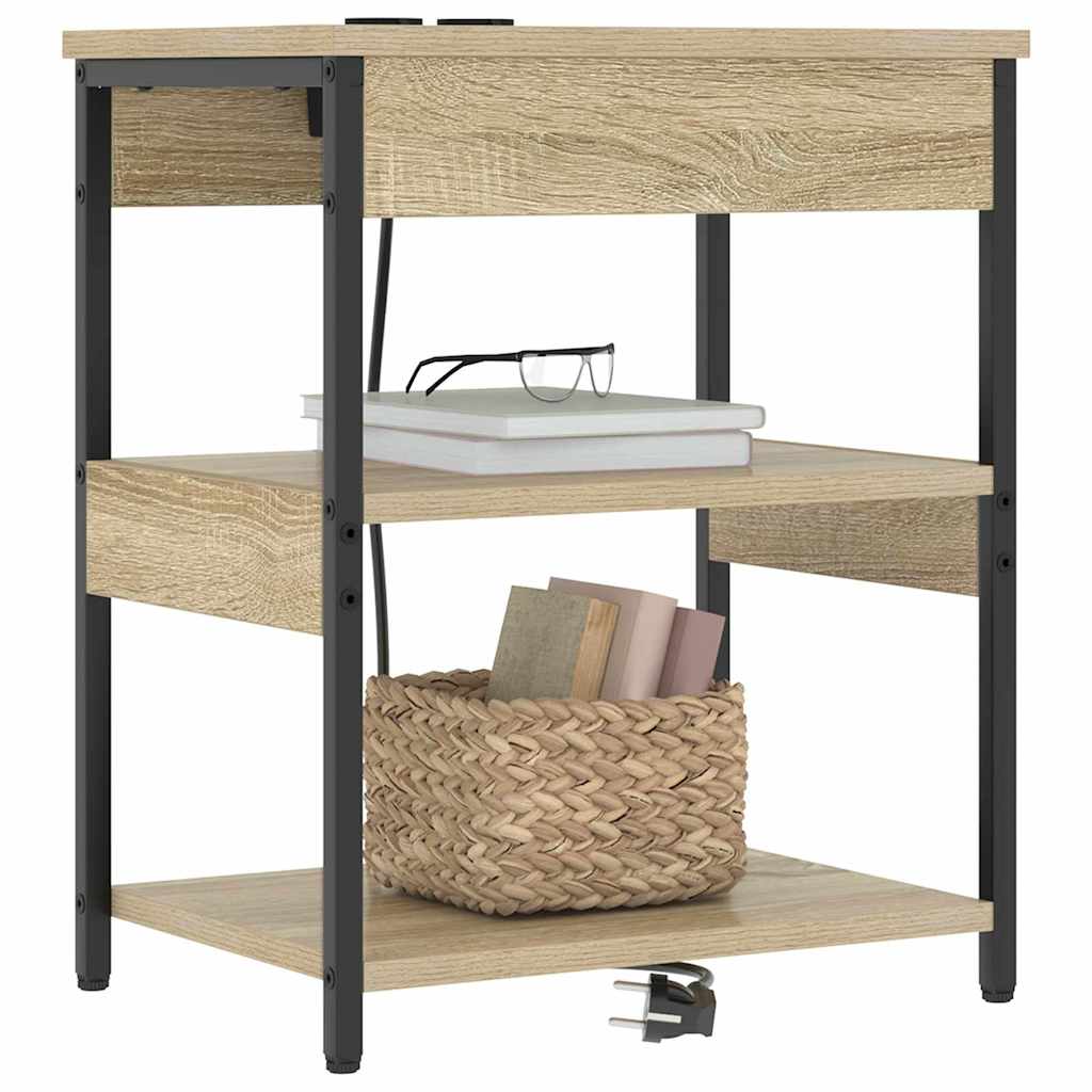 Natskab 2 pcs Sonoma eg 41 x 31 x 51 cm Konstrueret træ