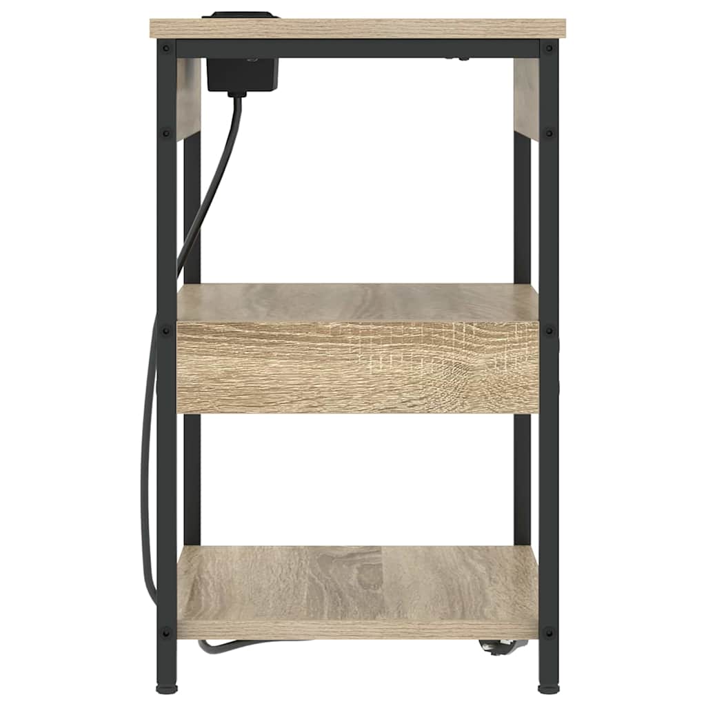 Natskab 2 pcs Sonoma eg 41 x 31 x 51 cm Konstrueret træ