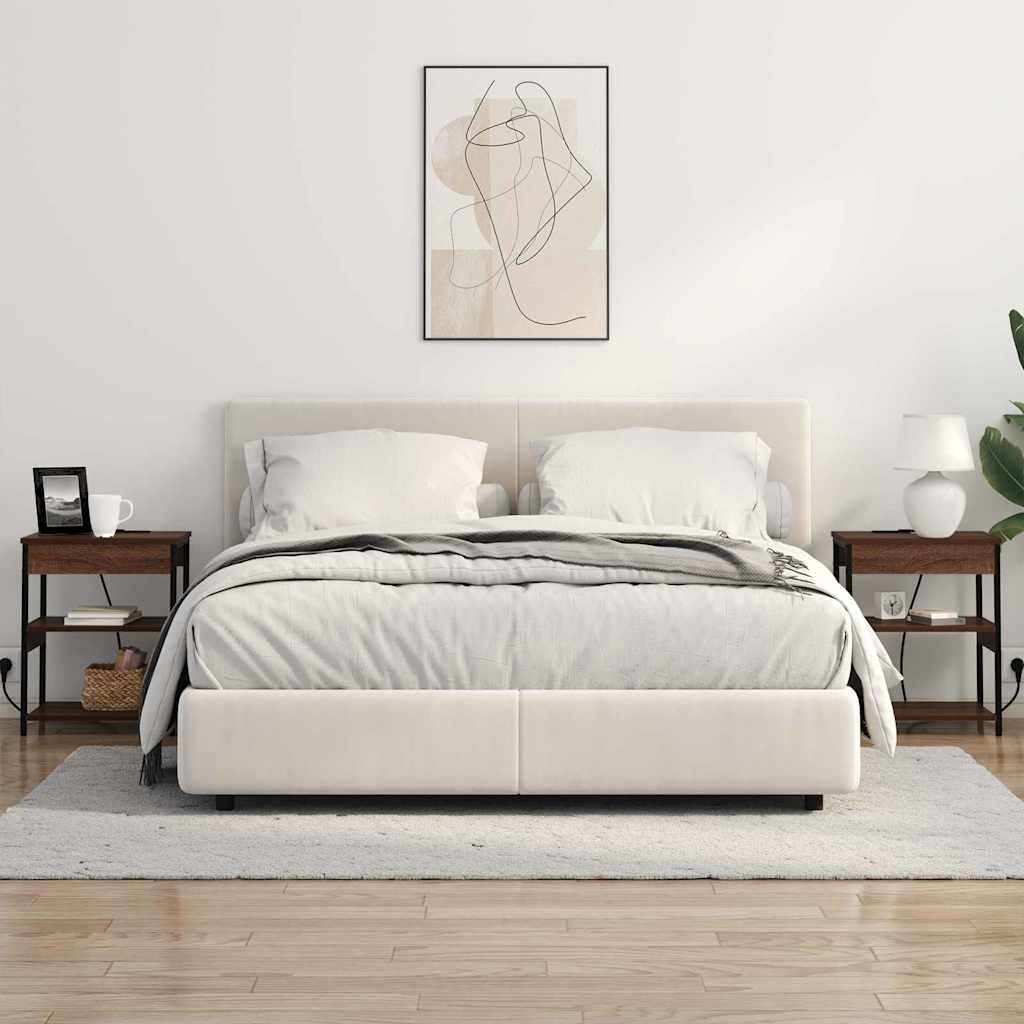 Natskab 2 pcs Brun eg 41 x 31 x 51 cm Konstrueret træ