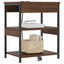 Natskab 2 pcs Brun eg 41 x 31 x 51 cm Konstrueret træ