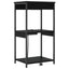 Natskab Sort eg 41 x 31 x 76 cm Konstrueret træ