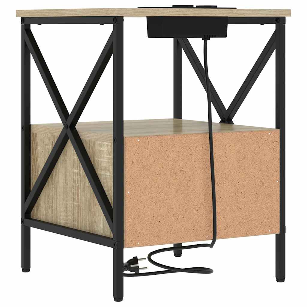 Natskab 2 stk. Sonoma eg 41,5 x 40,5 x 55 cm Konstrueret træ