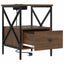 Natskab 2 pcs Brun eg 41,5 x 40,5 x 55 cm Konstrueret træ