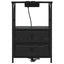 Natskab 2 pcs Sort eg 40 x 31 x 60 cm Konstrueret træ