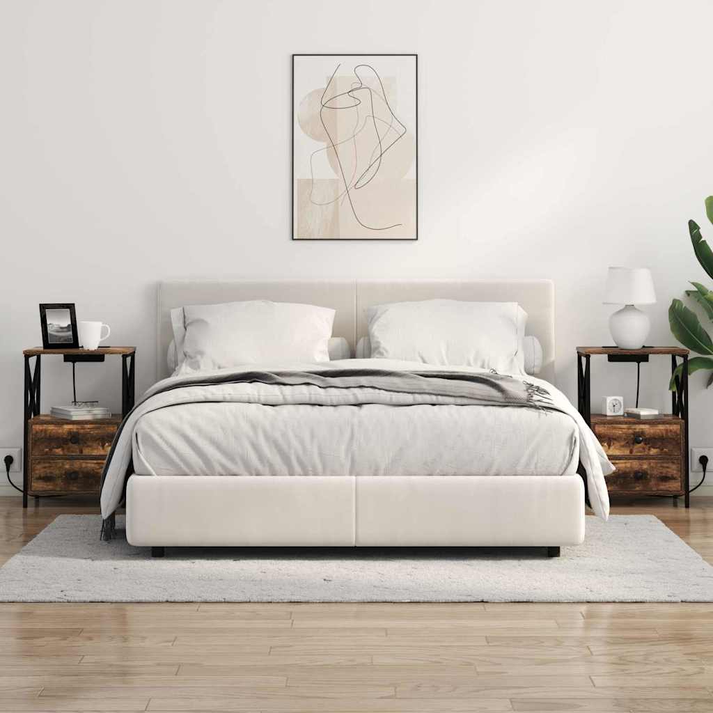 Natskab 2 pcs Røget eg 40 x 31 x 60 cm Konstrueret træ