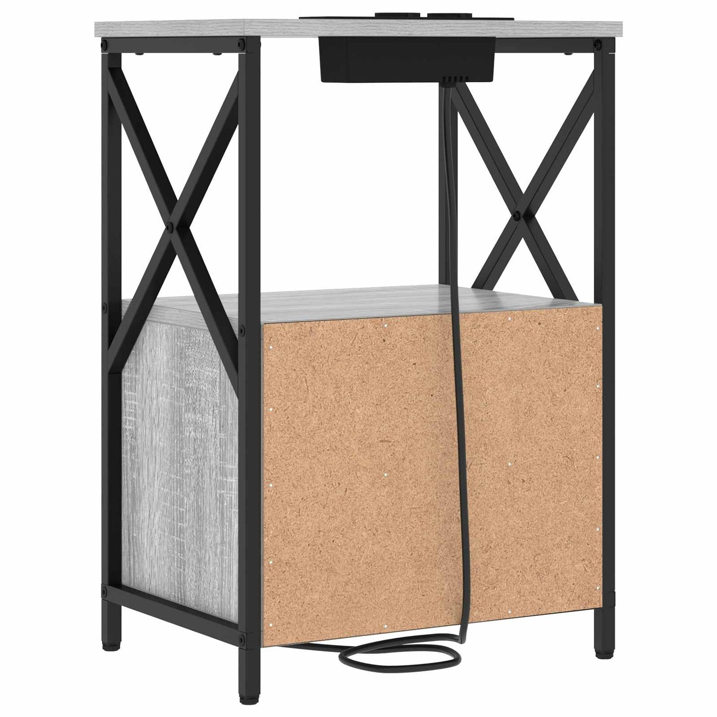 Natskab 2 pcs Grå Sonoma 40 x 31 x 60 cm Konstrueret træ