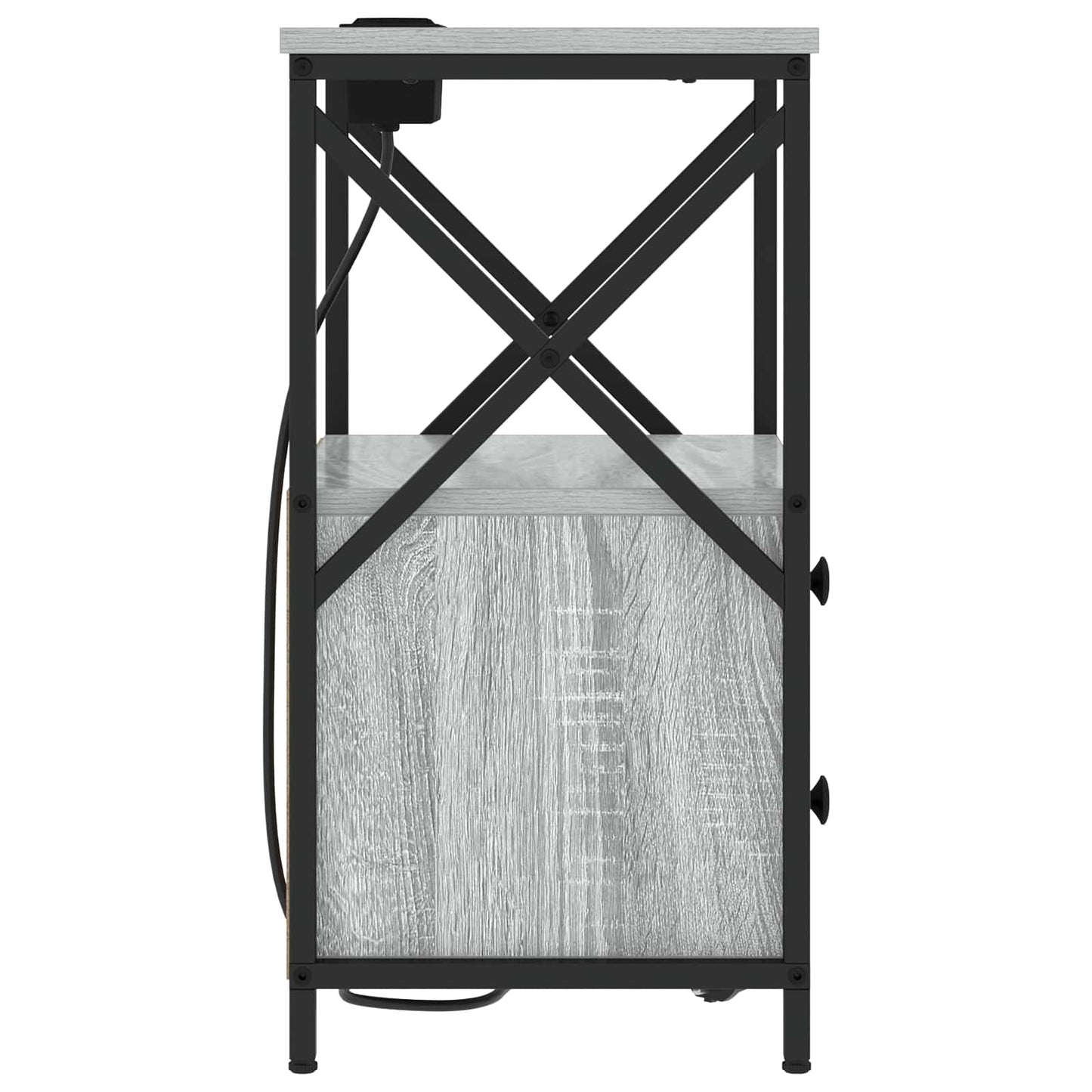 Natskab 2 pcs Grå Sonoma 40 x 31 x 60 cm Konstrueret træ