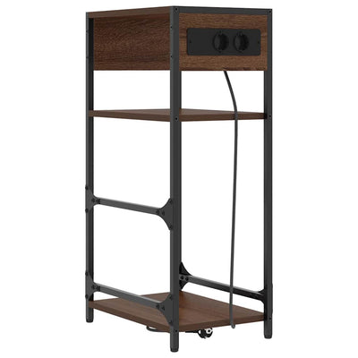 Natskab Brun eg 40 x 27 x 76 cm Konstrueret træ