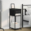 Natskab Sort eg 41 x 28 x 76 cm Konstrueret træ