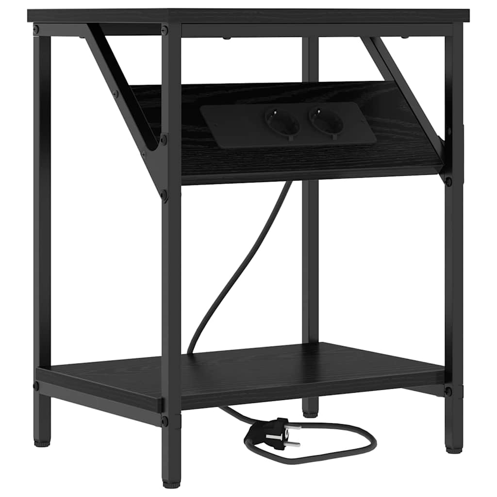 Natskab Sort eg 38 x 30 x 48 cm Konstrueret træ