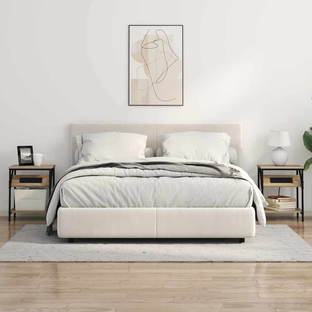 Natskab 2 pcs Sonoma eg 38 x 30 x 48 cm Konstrueret træ