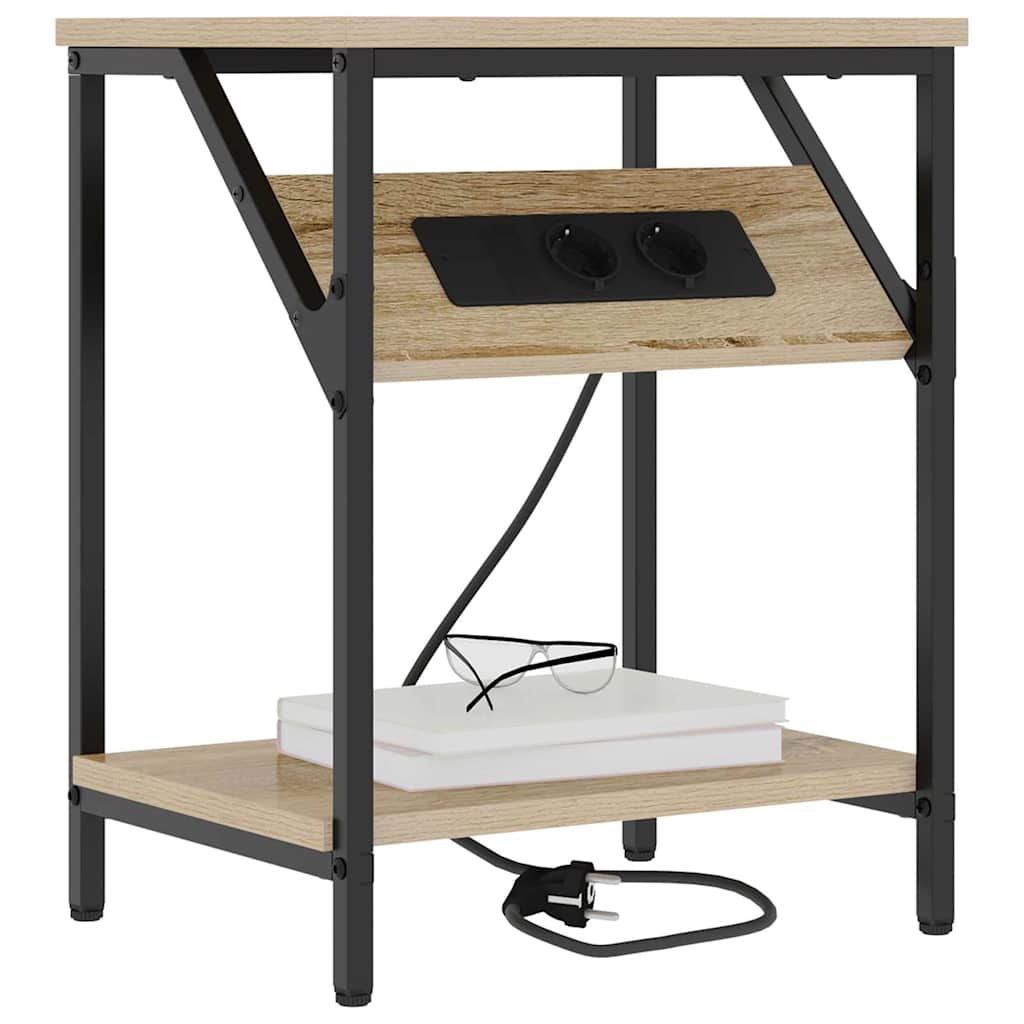 Natskab 2 pcs Sonoma eg 38 x 30 x 48 cm Konstrueret træ